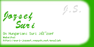 jozsef suri business card